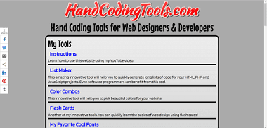 Hand Coding Tools